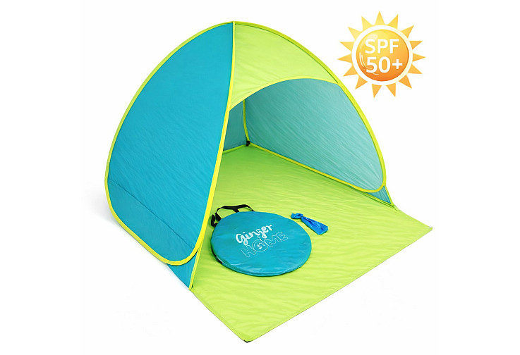 Детска Pop-Up Палатка GINGER HOME с UV Защита 50+ – Лека, Сгъваема, за Плаж и Градина, 165×150×110 см