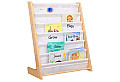 Детска етажерка за книги дърво, 6 рафта, Монтесори 64x30x79 см