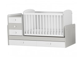 Трансформиращо се бебешко легло Baby & Junior кашмир / бяло