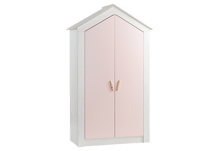 Двукрилен детски гардероб PINK HOUSE
