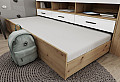 Детски комплект СИТИ 5052 - двуетажно легло, бюро и гардероб в едно bunk bed за модерна детска стая