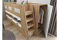 Детски комплект СИТИ 5052 - двуетажно легло, бюро и гардероб в едно bunk bed за модерна детска стая