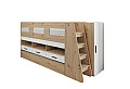 Детски комплект СИТИ 5052 - двуетажно легло, бюро и гардероб в едно bunk bed за модерна детска стая