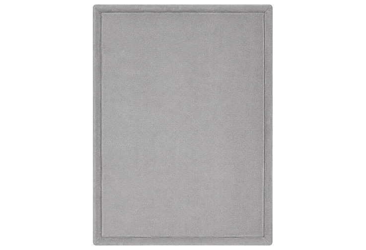 Детски мемори килим LOLLA, 150x200 см, 3,5 см дебелина, кадифено мек водоустойчив горен слой, мемори пяна, противохлъзгаща основа, сив