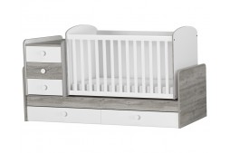 Трансформиращо се бебешко легло Baby & Junior невада / бяло