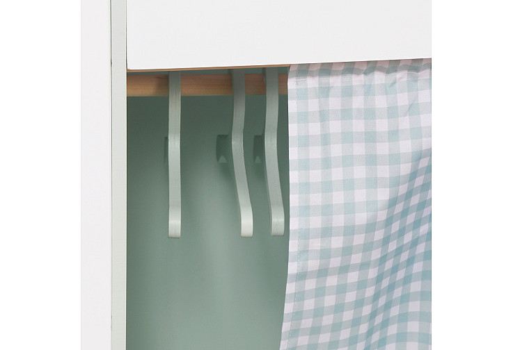 Детска Дървена Пералня 3 в 1 с Мивка с Течаща Вода и Сушилня GINGER HOME, 86×32×90 см