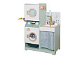 Детска Дървена Пералня 3 в 1 с Мивка с Течаща Вода и Сушилня GINGER HOME, 86×32×90 см