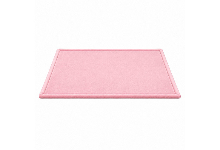 Детски мемори килим LOLLA, 150x200 см, 3,5 см дебелина, кадифено мек водоустойчив горен слой, мемори пяна, противохлъзгаща основа, розов