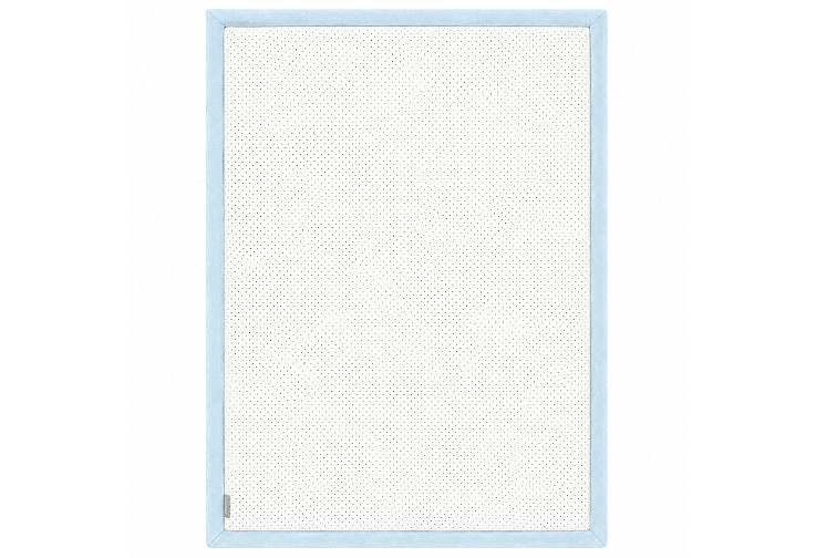 Детски мемори килим LOLLA, 150x200 см, 3,5 см дебелина, кадифено мек водоустойчив горен слой, мемори пяна, противохлъзгаща основа, син