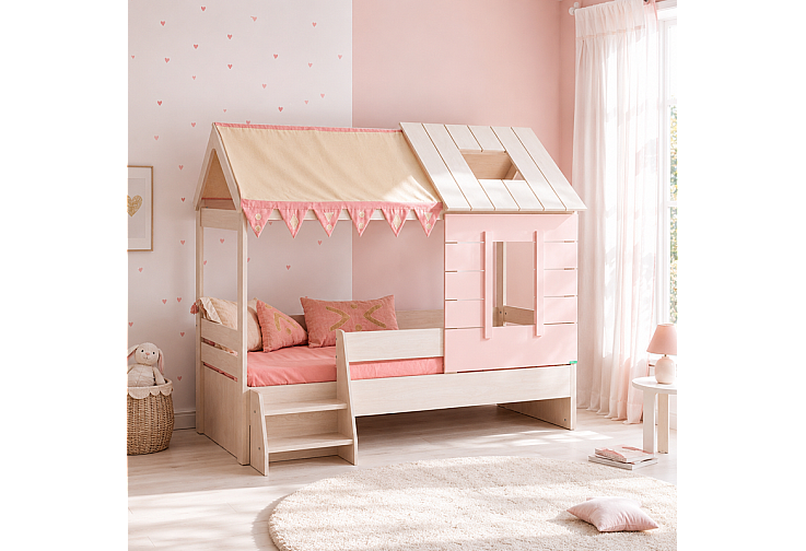 Детско легло къща PINK HOUSE - 90 х 200