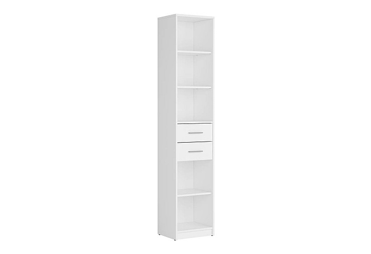 Висока етажерка NEPO PLUS REG2S/40 бяло