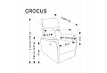 Фотьойл CROCUS с функция за електрическо разтягане бежов