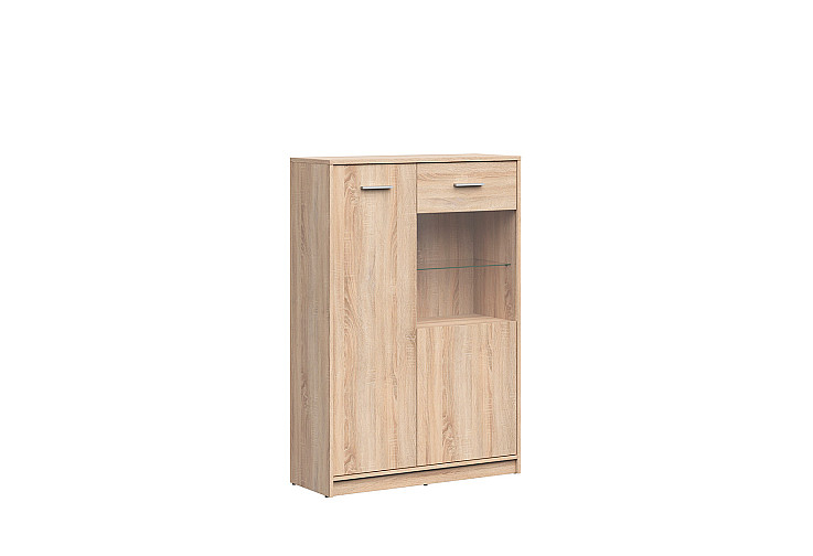 Ниска витрина NEPO PLUS REG1D1W/90 дъб сонома