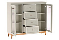 Витрина с четири чекмеджета WINDSOR W-7 кашмир