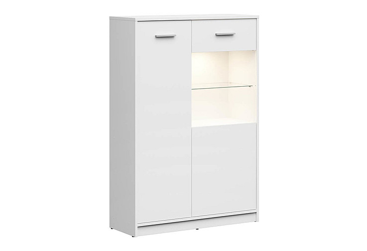 Ниска витрина NEPO PLUS REG1D1W/90 бяло