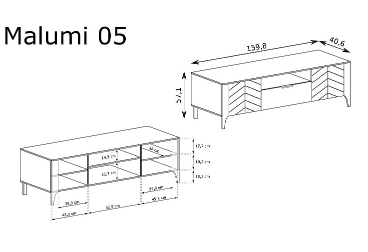 ТВ Шкаф MALUMI MM-5 кашмир