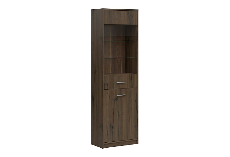 Висока витрина NEPO PLUS REG1D1W дъб нобле