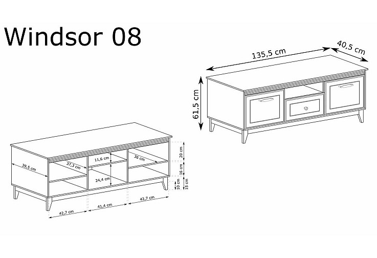 ТВ Шкаф WINDSOR W-8 кашмир