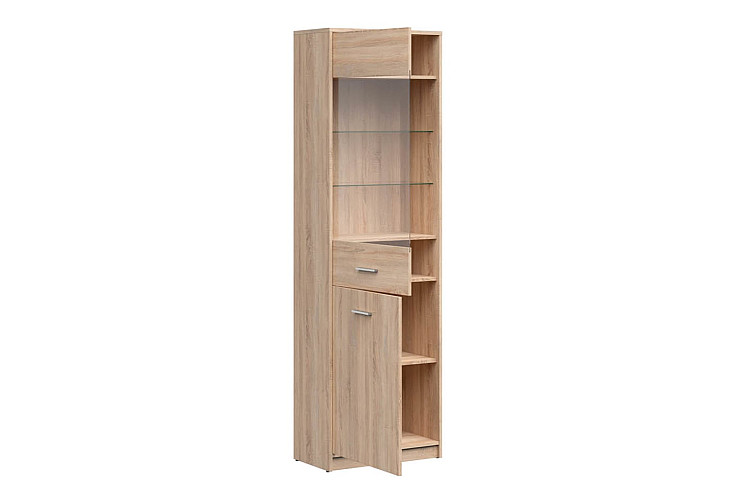 Висока витрина NEPO PLUS REG1D1W дъб сонома