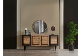 Конзолен шкаф със стенно огледало TRUVA