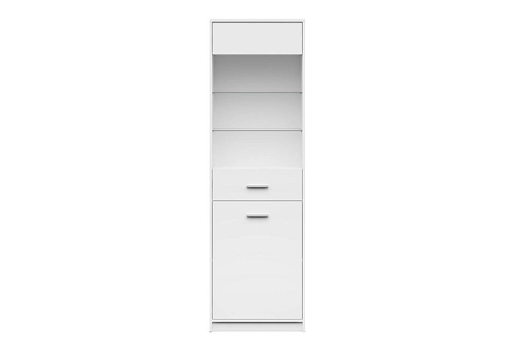 Висока витрина NEPO PLUS REG1D1W бяло