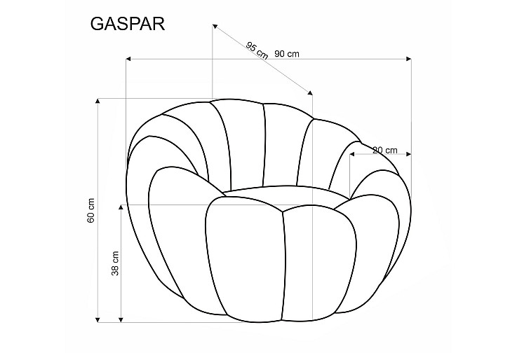 Фотьойл GASPAR 2 бежов