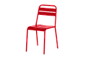 Метален градински стол ABA - червен
