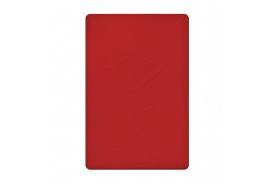 Долен чаршаф 240/260 см червен памучен сатен