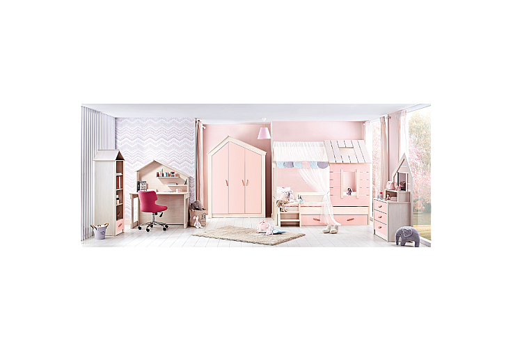 Комплект детско шалте и декоративна възглавница PINK HOUSE
