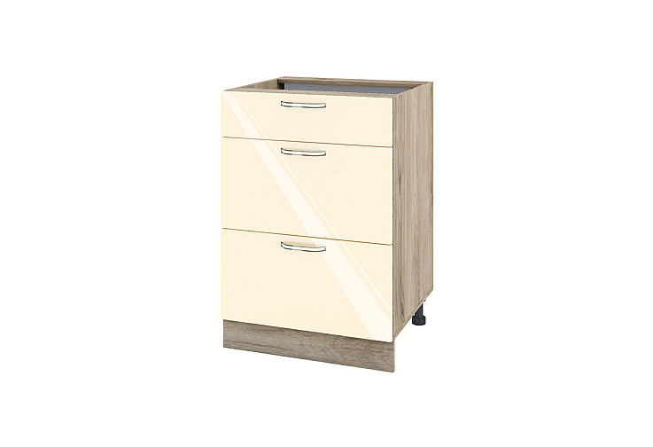 Долен кухненски шкаф Сити АРФ-Бежово гланц-05-57 60 см