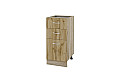 Долен шкаф с две чекмеджета и една врата Сити АРДД-27 дъб сонома арвен / дъб дакота 40 см