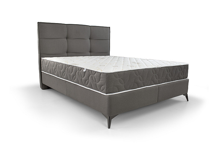 Тапицирано легло Boxspring сиво Avalon B2 Aria 17 K1 Black