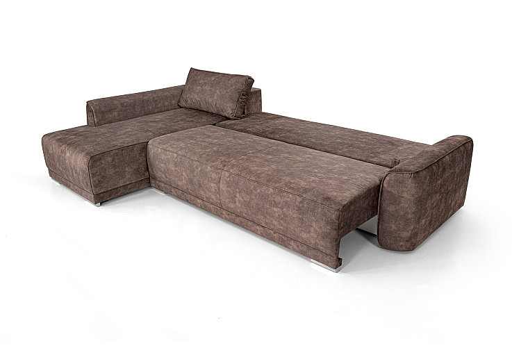 Ъглов диван Дъблин тъмнокафяв Ramada 5 Brown 1