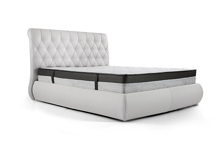 Тапицирано легло Зара бяло Soft 31