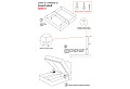 Тапицирано легло Boxspring светлосиво Ida B1 Aria 13 K1 Black