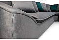 Ъглов диван Модена лъскаво сиво Monolith 92 grey