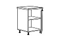 Кухненски шкаф долен с една врата IN MDF D60 1V бежов гланц