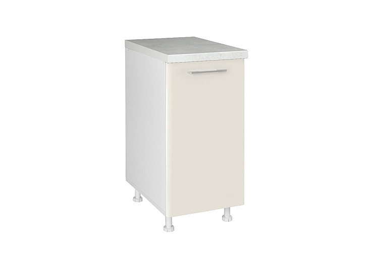 Кухненски шкаф долен с една врата IN MDF D40 K бежов гланц
