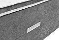 Боксспринг тапицирано легло Titto c матрак 180x200 см сиво