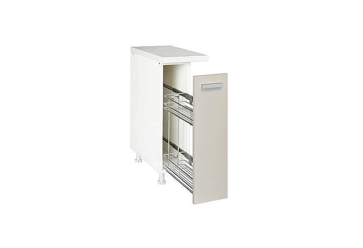 Кухненски шкаф долен бутилиера IN D20 пясък мат