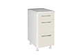 Кухненски шкаф долен с три чекмеджета IN MDF D40 3F бежов гланц
