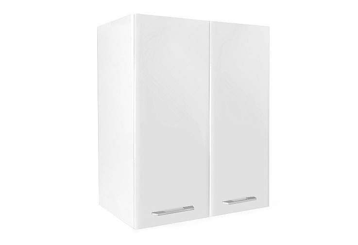 Кухненски шкаф горен с две врати IN MDF V60 бял гланц
