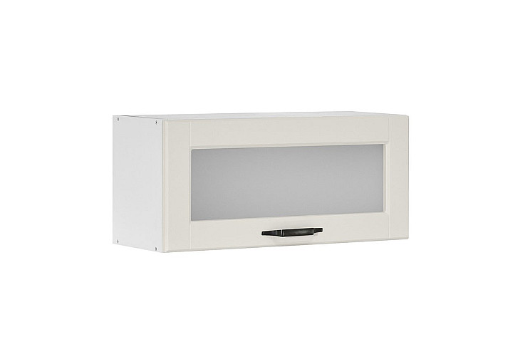 Кухненски шкаф горен с една повдигаща витрина CONTEMPO VH 80/36 S бежов