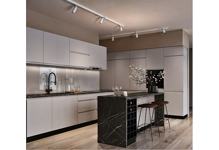 Врата за съдомиялна машина Aura 60X60 зеленa