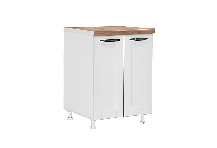 Кухненски шкаф долен с две врати CONTEMPO D60 бял