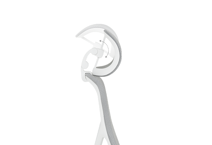 Ергономичен стол КАРМЕН 7901 W - сив