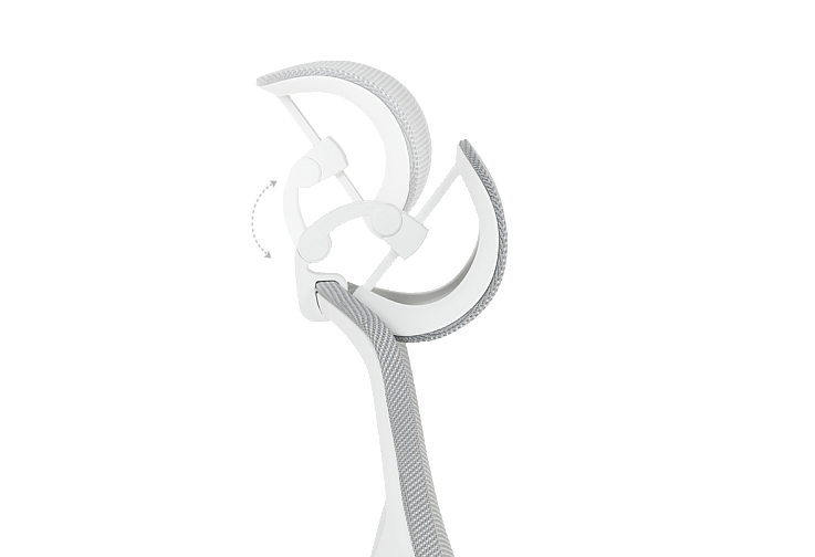 Ергономичен стол КАРМЕН 7901 W - сив
