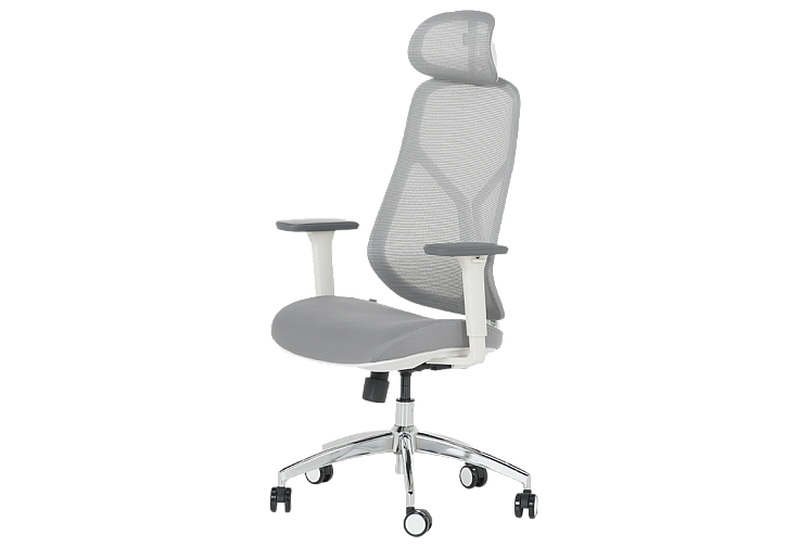 Ергономичен стол КАРМЕН 7901 W - сив