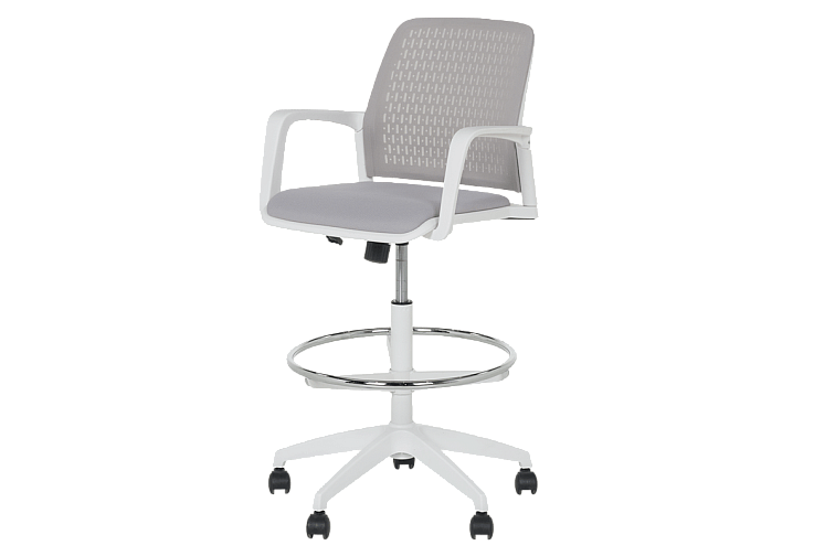 Работен офис стол КАРМЕН 7556 W - светлосив