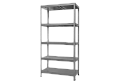 Метален стелаж HARD 180x100x40 см, до 130 кг на рафт - сив